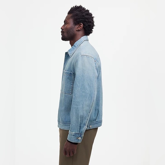 NWOT Madewell Denim Shirt-Jacket in Jamestown Wash - Medium - Blue - Picture 3 of 9